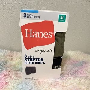 XL 40-423 men's stretch Boxer briefs. HanesOriginal